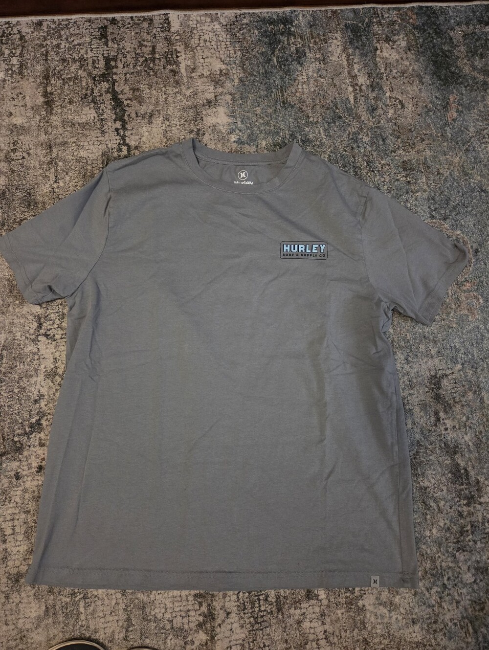 Hurley Men's Size L Gray Surf & Supply Co Wave Graphic T-Shirt